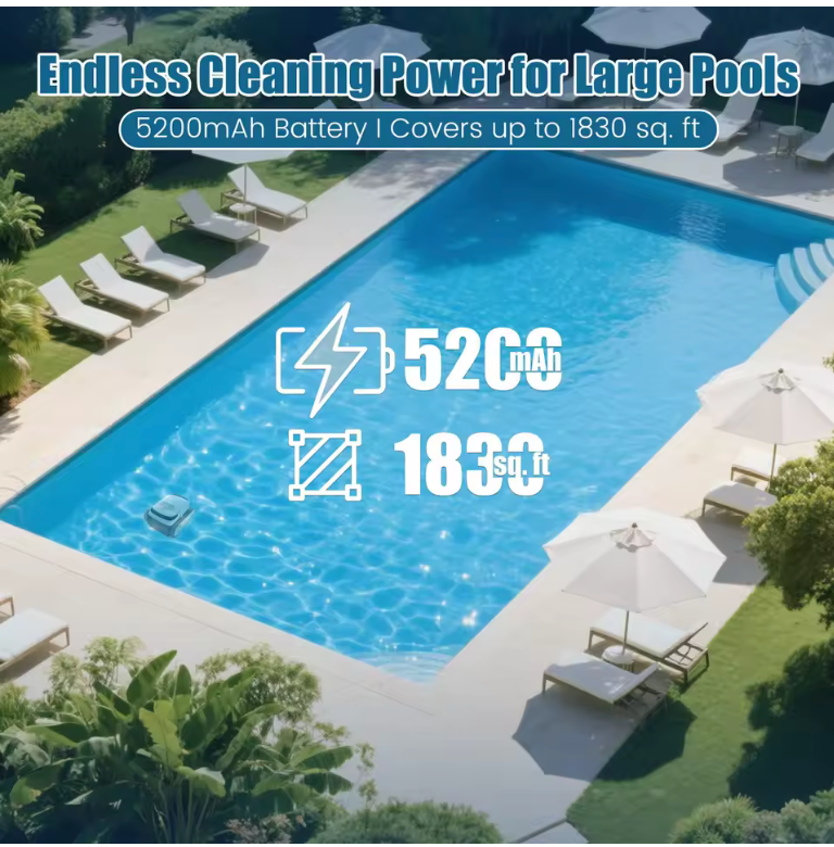 đ§Evercross HydroSmart U8 â Intelligent Poolrobot med SjĂ€lvparkeringđ§