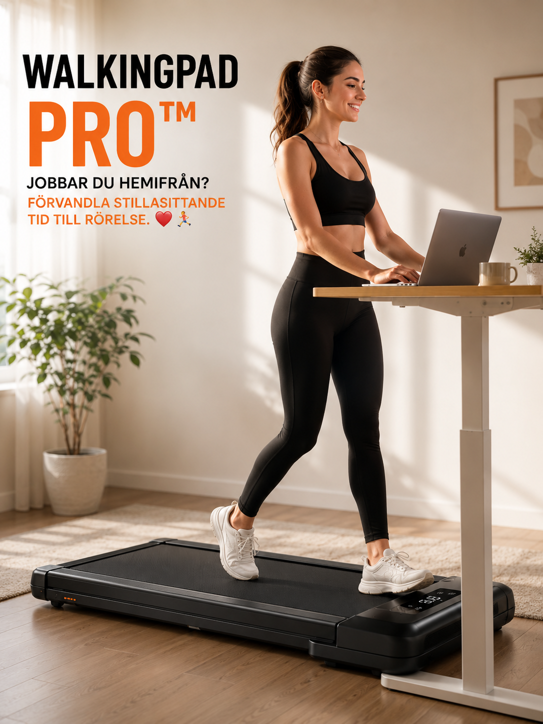 💻 🏠 WalkingPad Pro™- Jobbar Du Hemifrån? Förvandla Stillasittande Tid Till Rörelse ❤️🏃