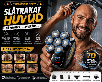 🔥🪒 HeadShaver Pro™ – Slätrakat Huvud på Minuter, Utan Krångel 🔥🪒
