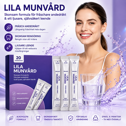 🦷✨ Dr. Tänder™ – Lila Munvård för Ett Fräschare & Ljusare Leende ✨💜