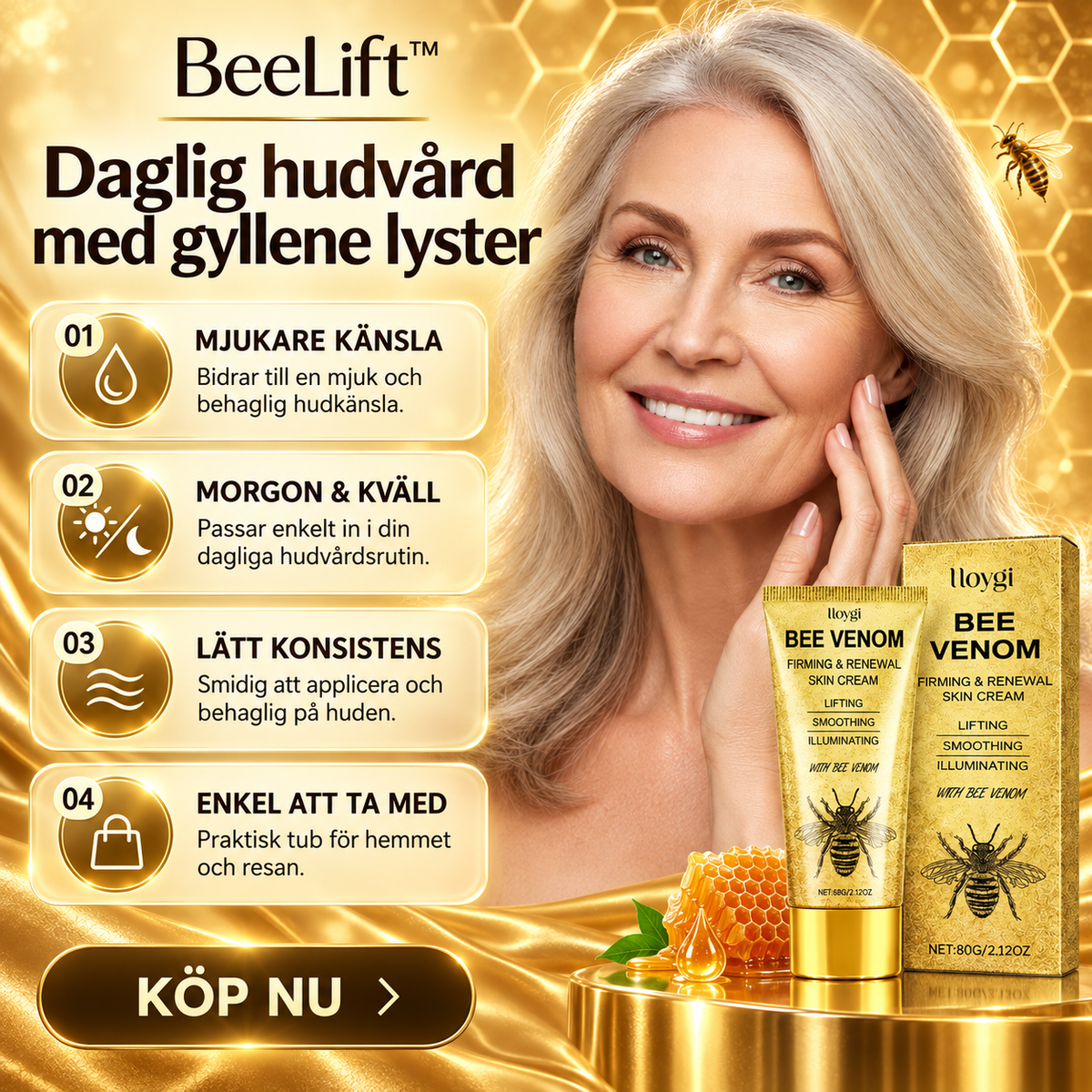 BeeLift™ Uppstramande Ansiktskräm