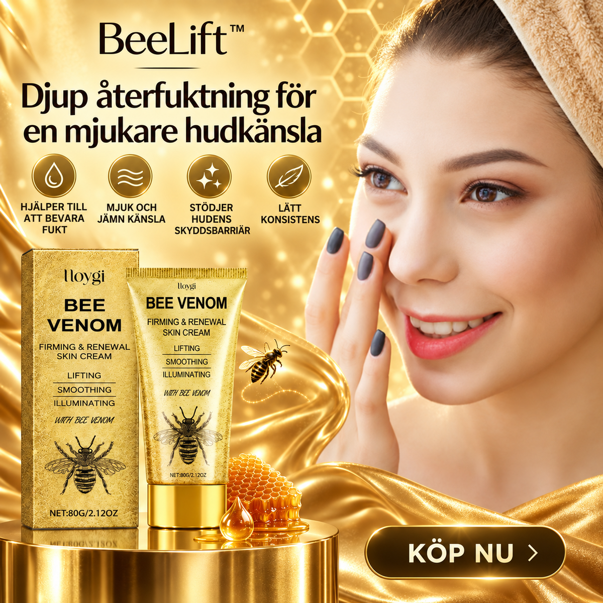 BeeLift™ Uppstramande Ansiktskräm