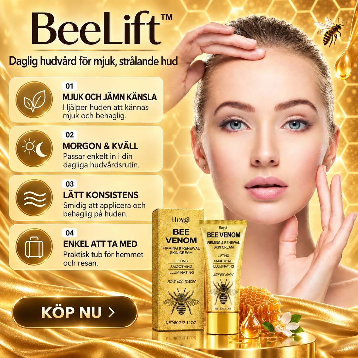 BeeLift™ Uppstramande Ansiktskräm