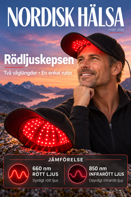AWSM Rödljus Hårväxtkeps || Ger Starkare Hår – Kan bidra till att stödja naturlig hårväxt 🧢✨
