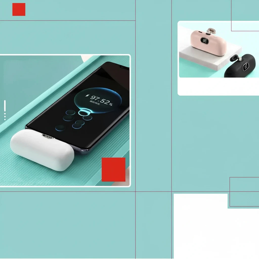 ⚡🔋 MagSafe Mini Powerbank – Trådlös Kraft i Fickformat 🔋💥