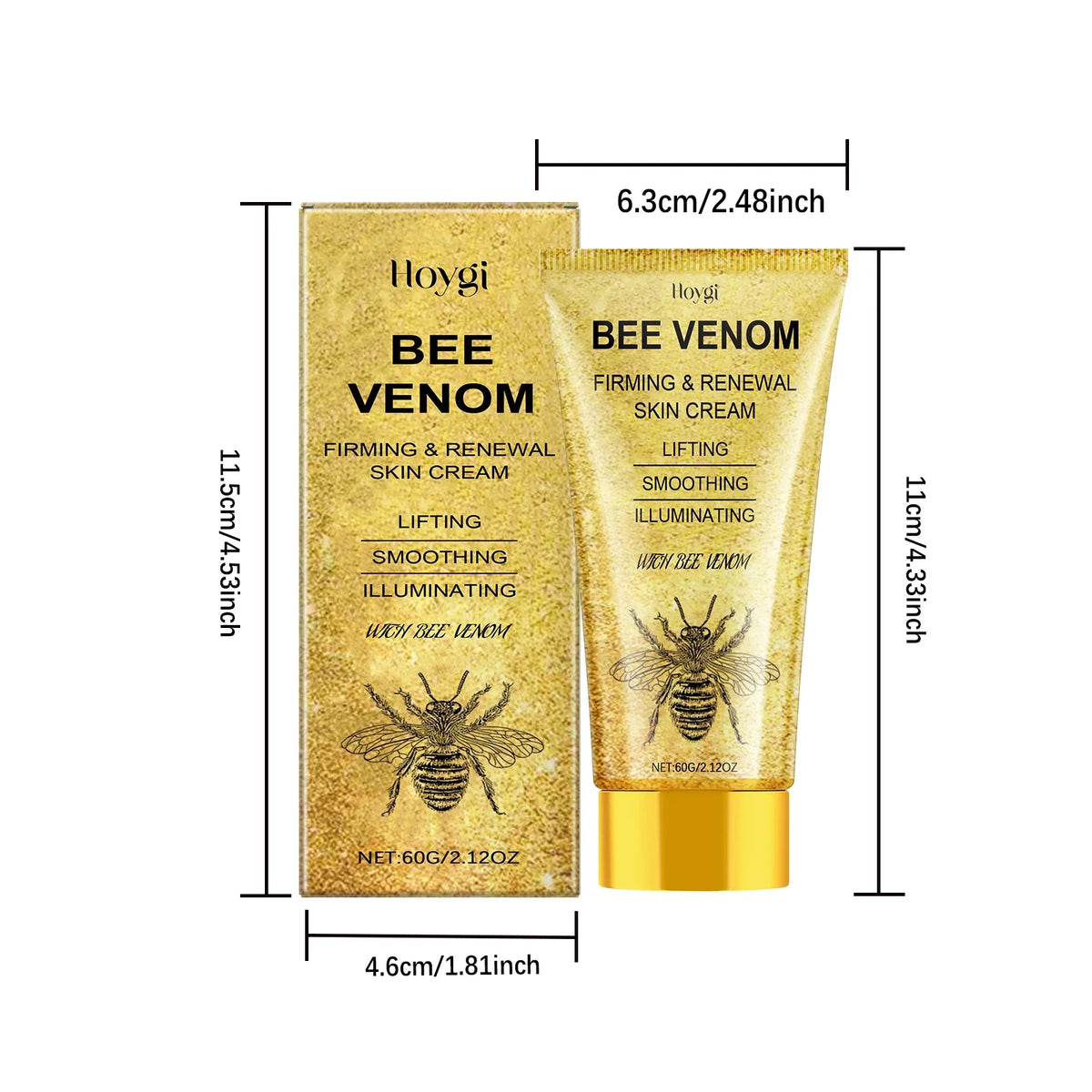 🐝 BEE VENOM 🍯✨ Lyftande & Uppstramande Ansiktskräm 💆‍♀️💎 🐝🌿🍯