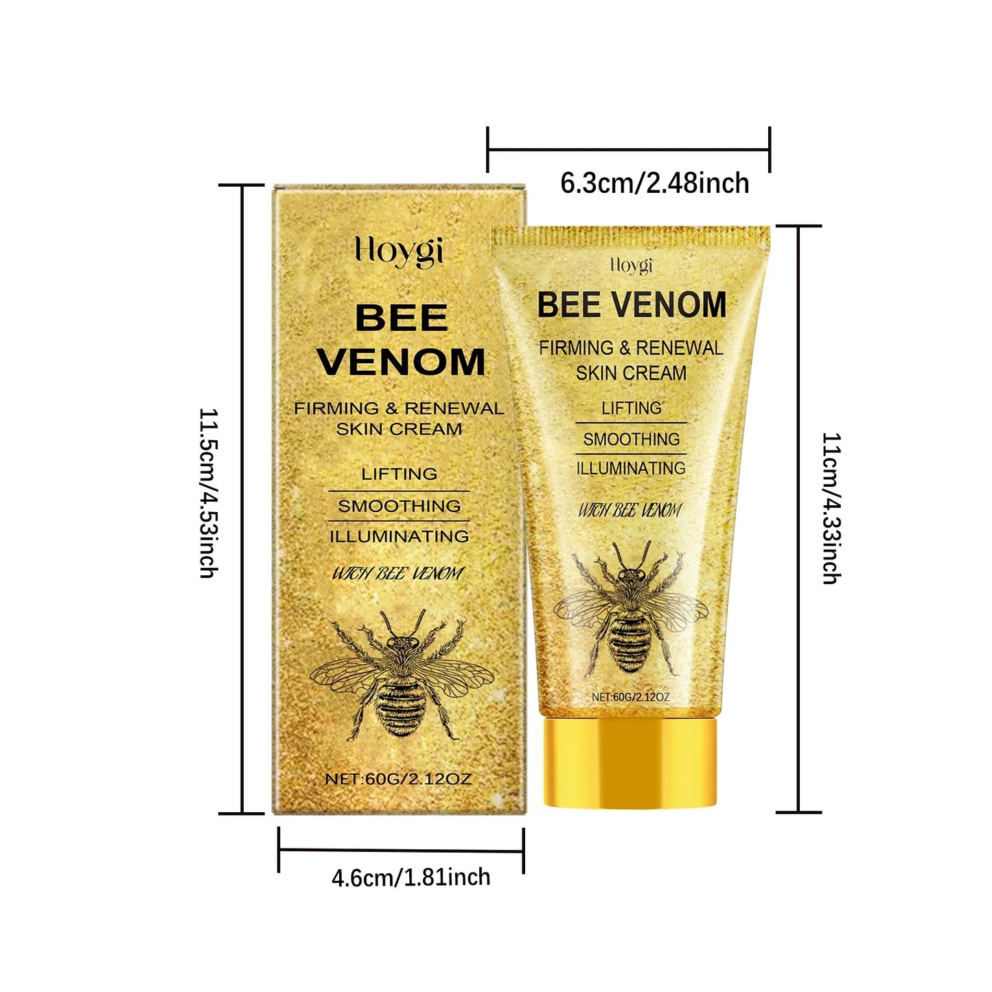 🐝 BEE VENOM 🍯✨ Lyftande & Uppstramande Ansiktskräm 💆‍♀️💎 🐝🌿🍯