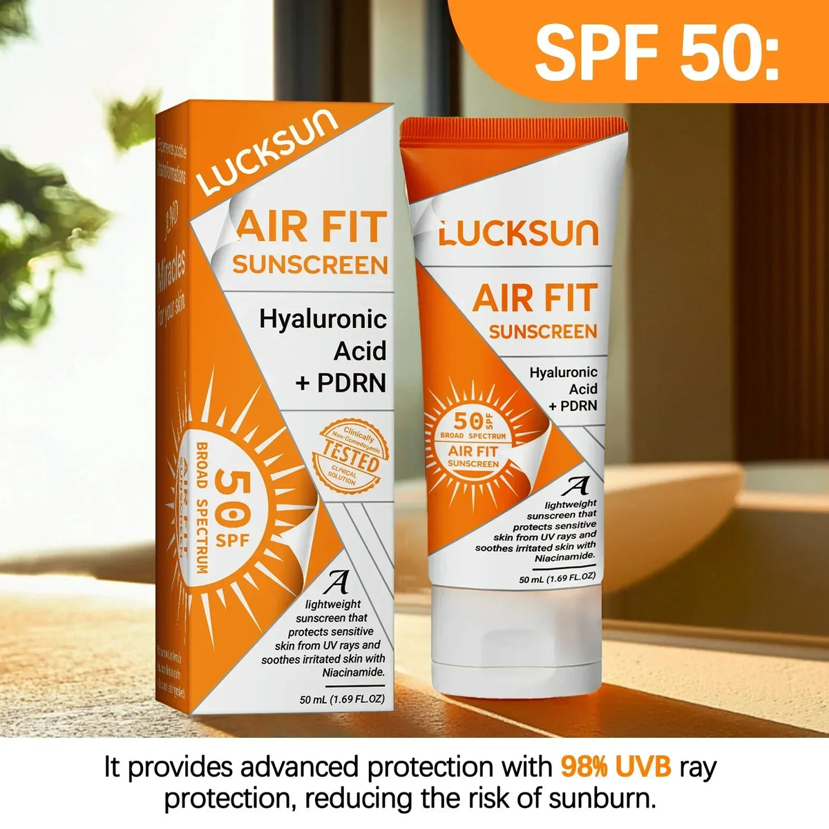 🌿☀️ SPF50 Solskyddskräm – Lätt, Återfuktande & Skyddande 🌿☀️