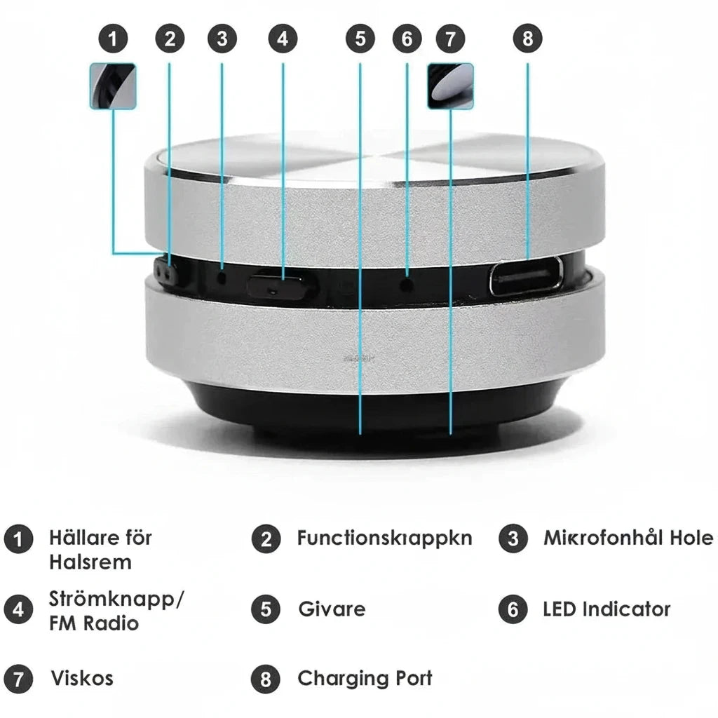 🔊🎶 Smart Vibrationshögtalare – Förstärk Ljudet Var Som Helst 🔊🎶