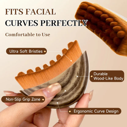 Lymfatisk kontur ansiktsborste