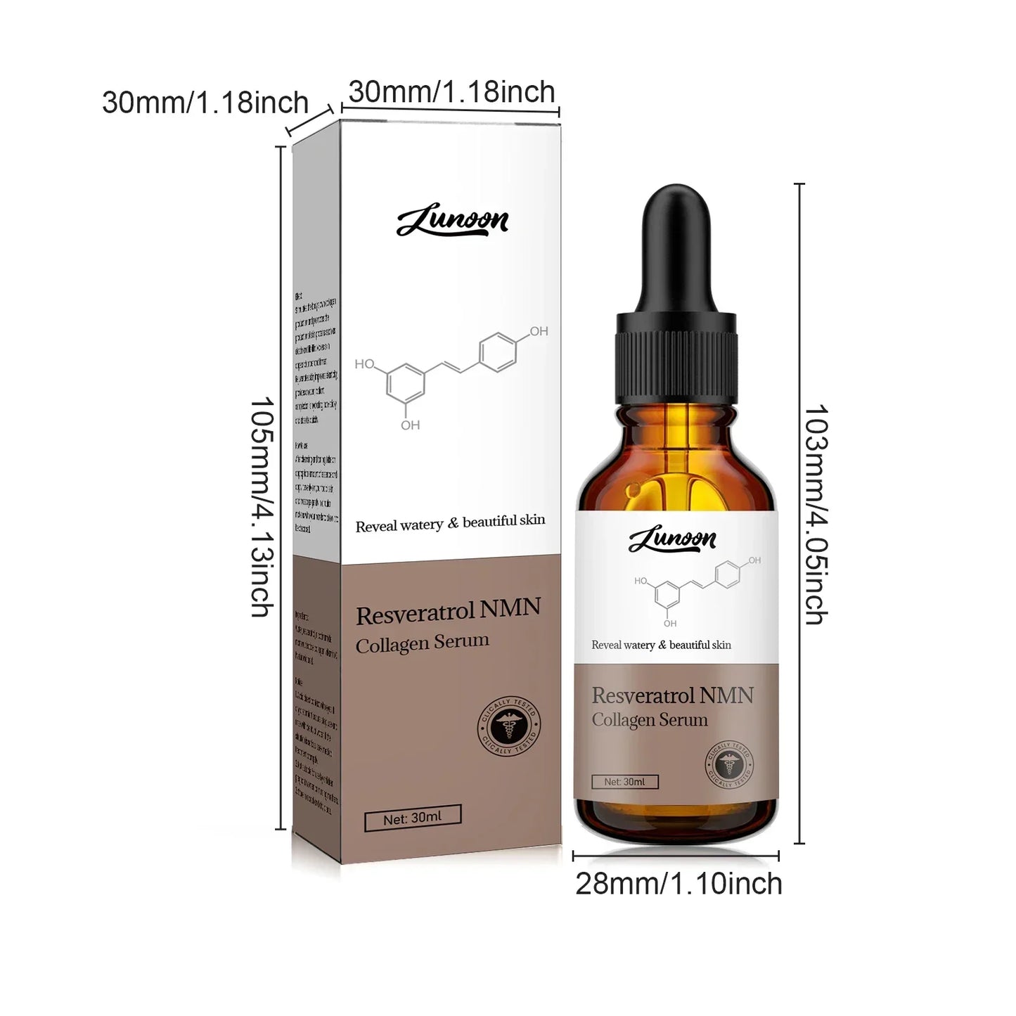 LUNOON HydraGlow Essence 💧 Djup återfuktning • ✨ Ger lyster • 🌿 För torr hud