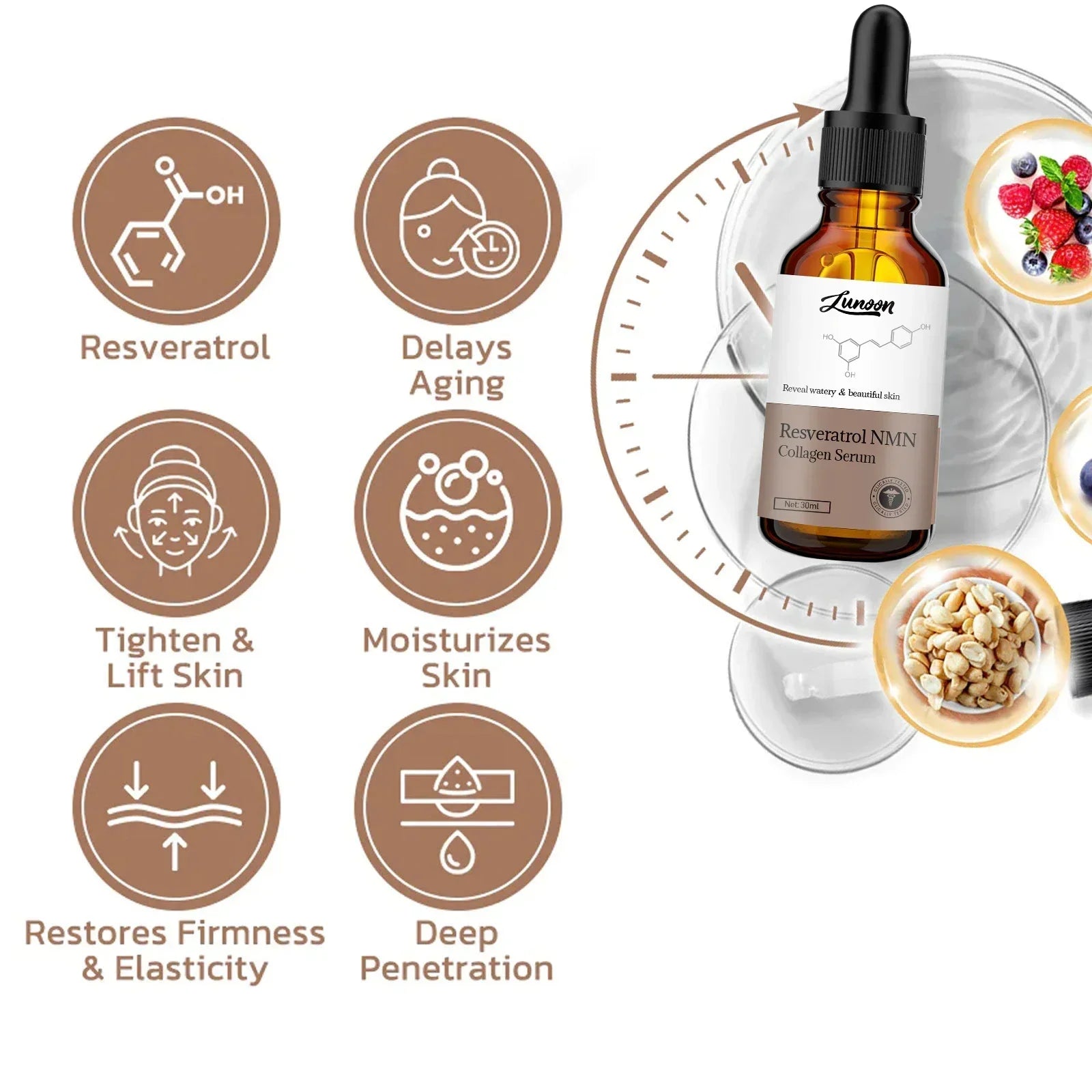 LUNOON HydraGlow Essence 💧 Djup återfuktning • ✨ Ger lyster • 🌿 För torr hud