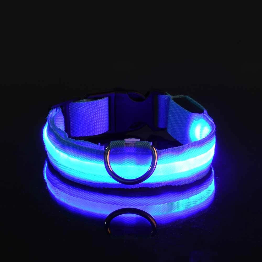 🐕✨ GlowSafe™ – Lysande LED-Hundhalsband & Koppel för Tryggare Kvällspromenader 🐕