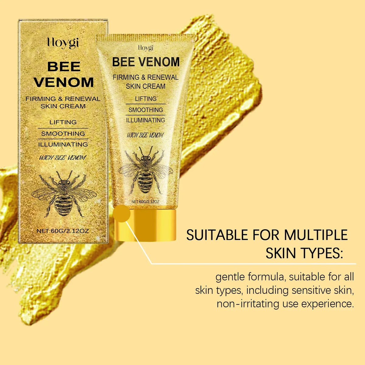 🐝 BEE VENOM 🍯✨ Lyftande & Uppstramande Ansiktskräm 💆‍♀️💎 🐝🌿🍯