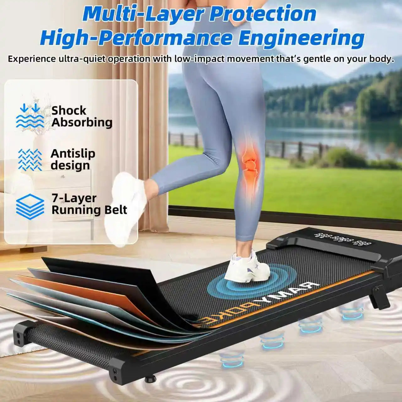 💻 🏠 WalkingPad Pro™- Jobbar Du Hemifrån? Förvandla Stillasittande Tid Till Rörelse ❤️🏃