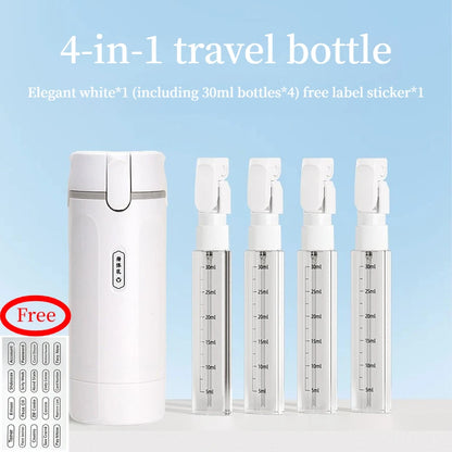 ✈️✨ TravelFlow™ 4-i-1 Reseflaska – Läckagesäker & Perfekt För Resan ✨🌍