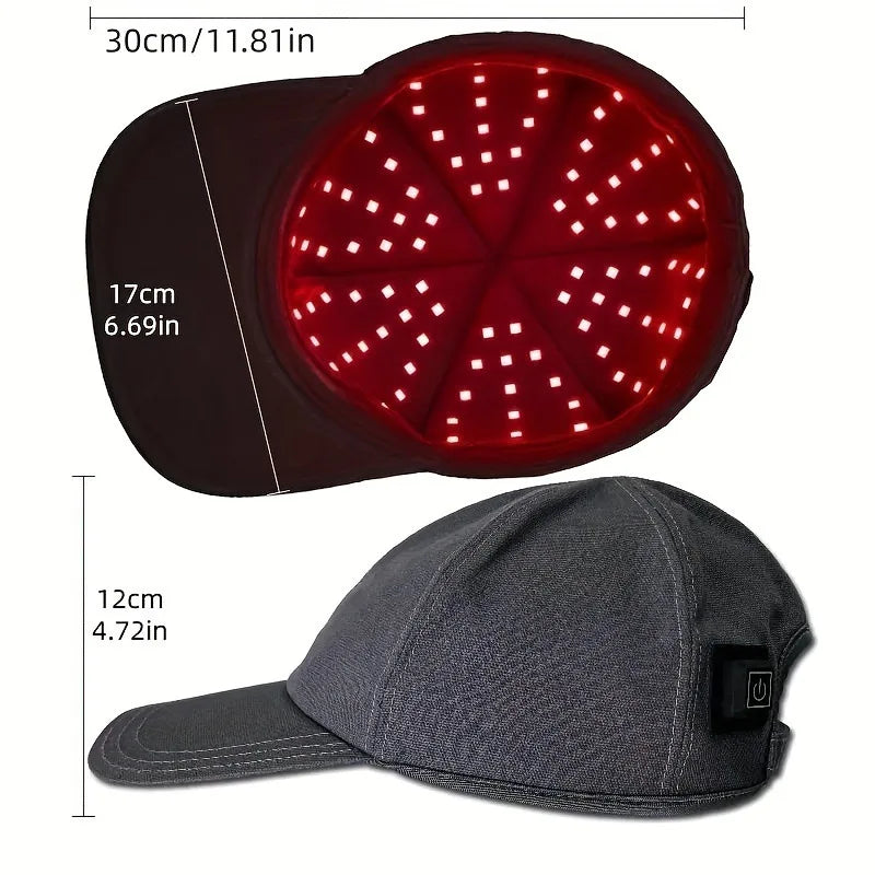 🧢✨ Rödljus Hårväxtkeps || Ger Starkare Hår – Stimulerar Hårväxt & Mindre Håravfall