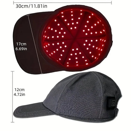 🧢✨ Rödljus Hårväxtkeps || Ger Starkare Hår – Stimulerar Hårväxt & Mindre Håravfall