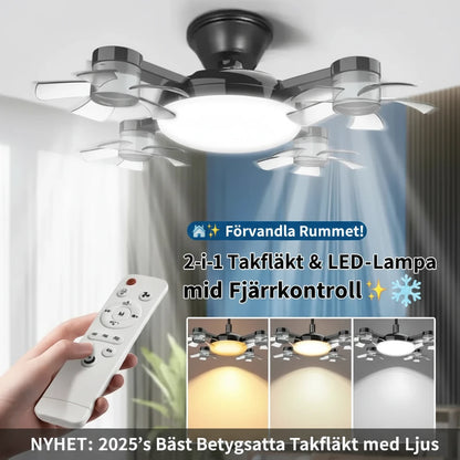 🏡✨ Förvandla Rummet! 2-i-1 E27 Takfläkt & LED-Lampa med Fjärrkontroll 🌟❄️