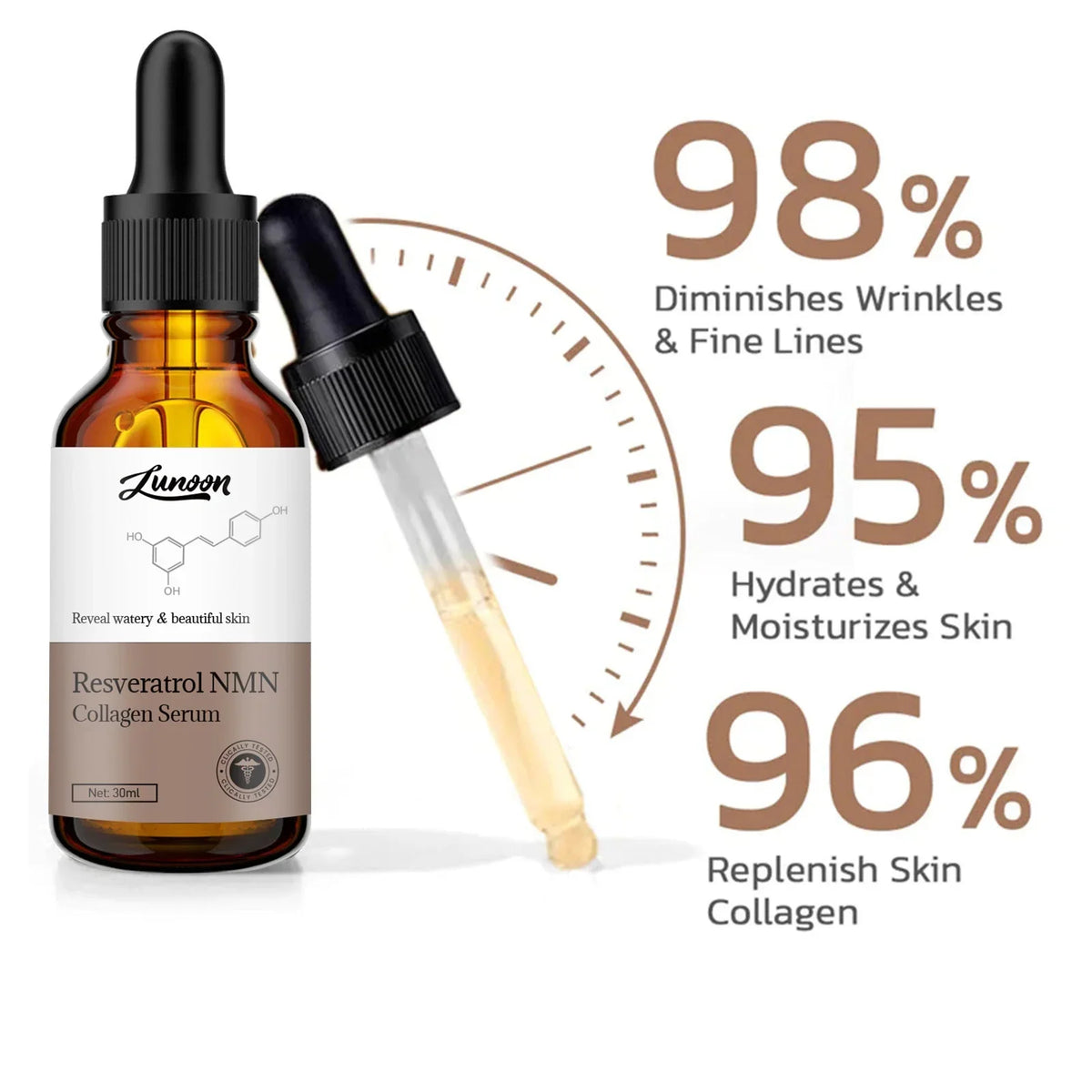 LUNOON HydraGlow Essence 💧 Djup återfuktning • ✨ Ger lyster • 🌿 För torr hud