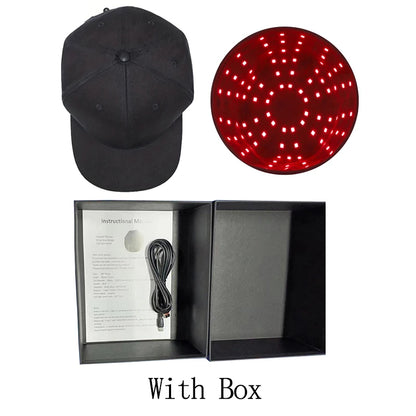 🧢✨ Rödljus Hårväxtkeps || Ger Starkare Hår – Stimulerar Hårväxt & Mindre Håravfall