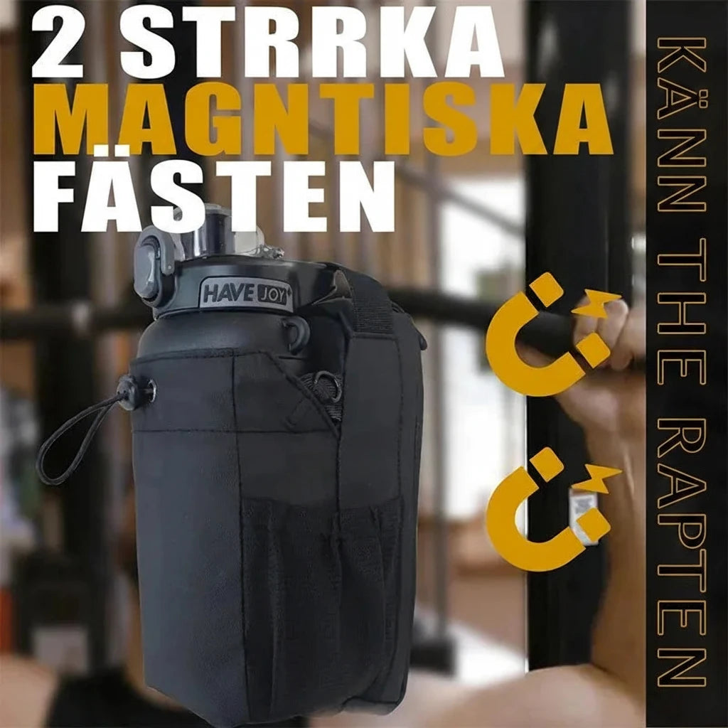 🔥🧲 Magnetisk Gymväska med Mobilficka & Flaskhållare || Håll ordning och träna smartare 💪