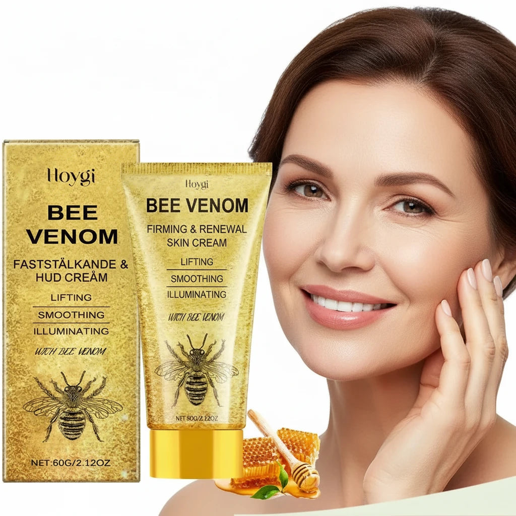 🐝 BEE VENOM 🍯✨ Lyftande & Uppstramande Ansiktskräm 💆‍♀️💎 🐝🌿🍯
