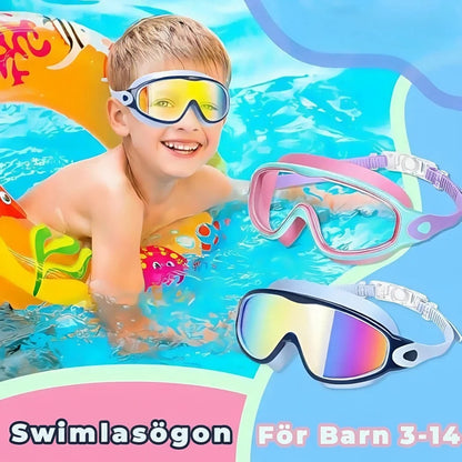 🐠🏊‍♂️ AWSM Kristallklara panorama glasögon för unga simmare 🐠🏊‍♂️