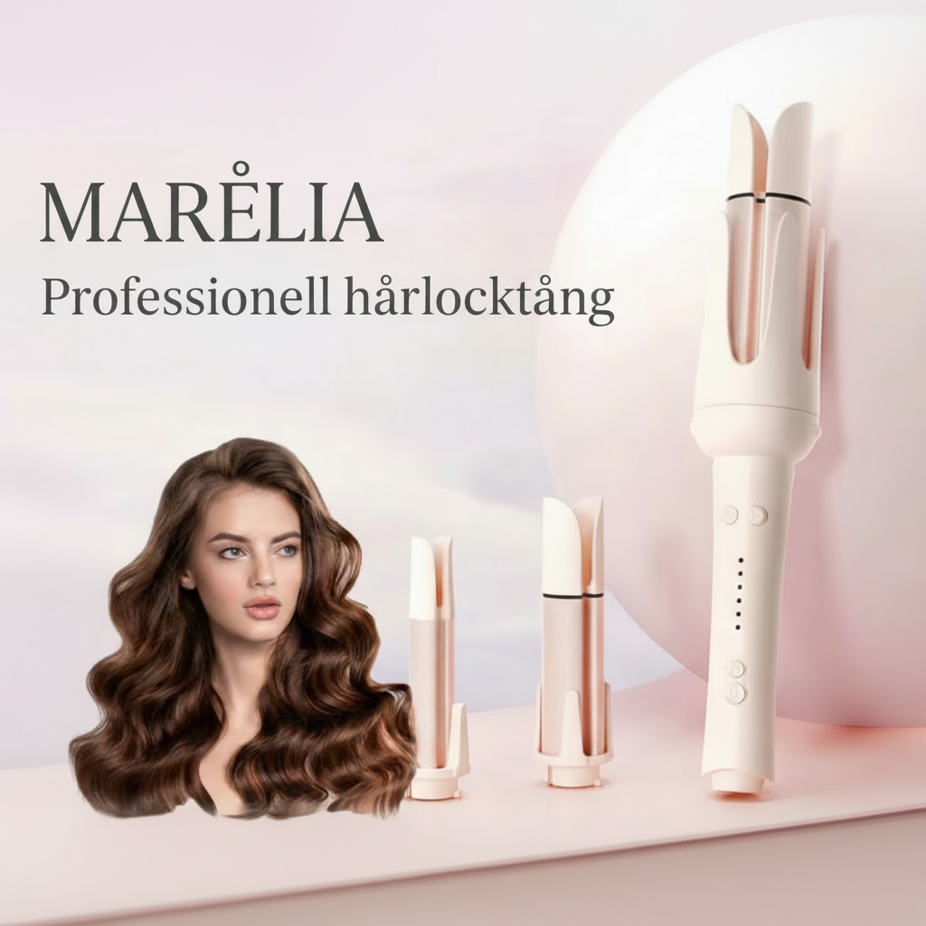 MARéLIA Professionell Automatisk Hårlocktång || Perfekta Lockar på Sekunder