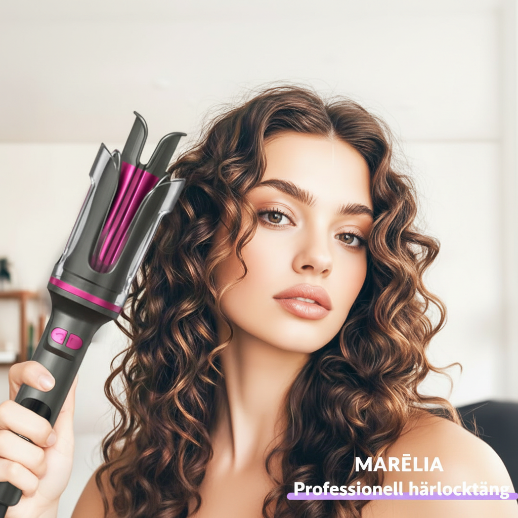 MARéLIA Professionell Automatisk Hårlocktång || Perfekta Lockar på Sekunder