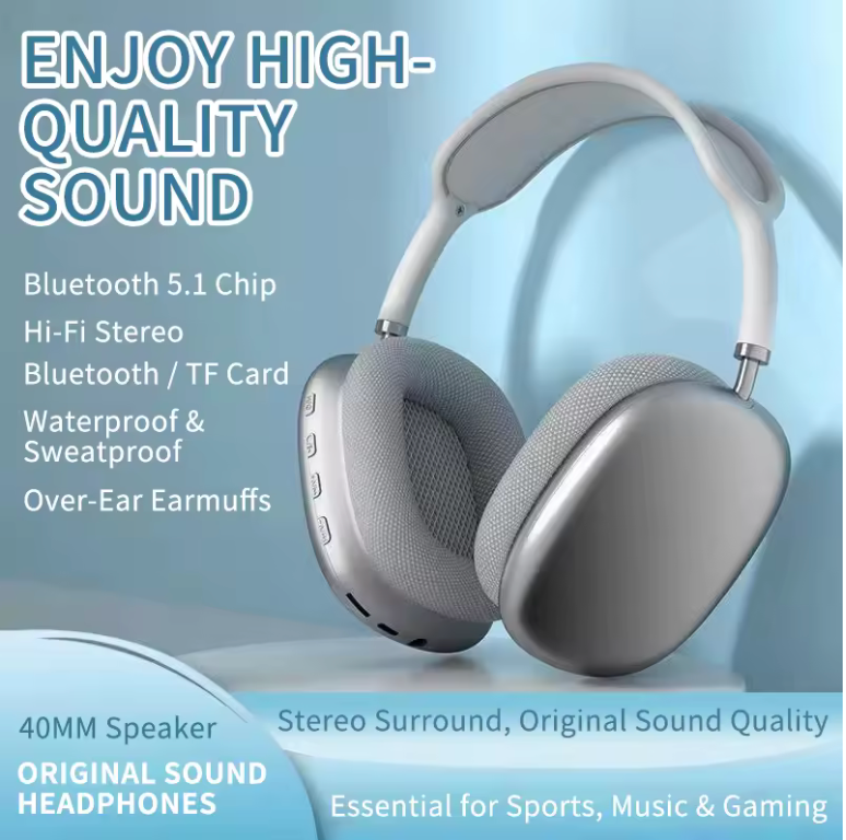 P9 AirMax trådlösa headset | Bluetooth-hörlurar