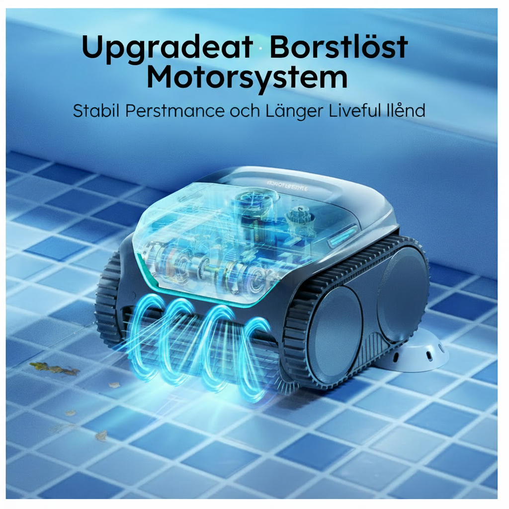 💧Evercross HydroSmart U8 – Intelligent Poolrobot med Självparkering💧