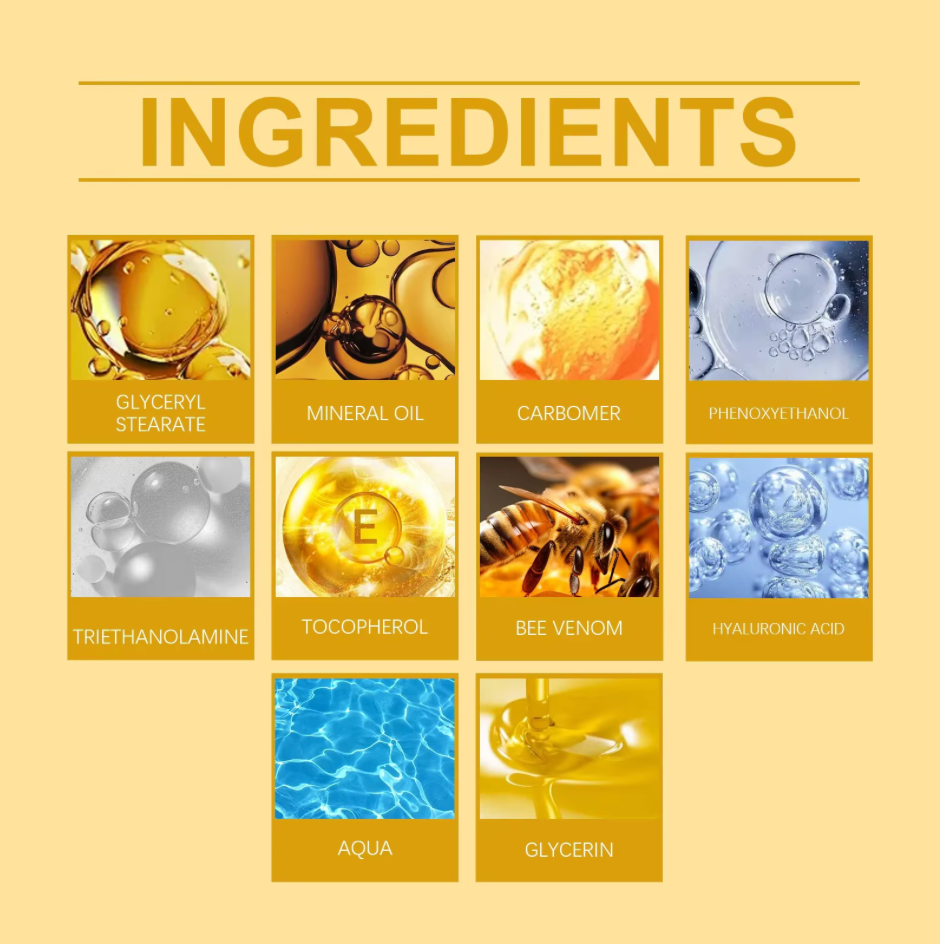 🐝 BEE VENOM 🍯✨ Lyftande & Uppstramande Ansiktskräm 💆‍♀️💎 🐝🌿🍯