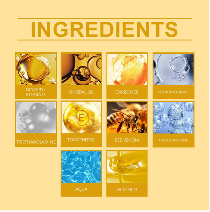 🐝 BEE VENOM 🍯✨ Lyftande & Uppstramande Ansiktskräm 💆‍♀️💎 🐝🌿🍯