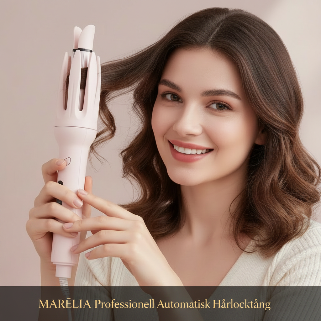 🌟💁‍♀️💖 MARéLIA Professionell Automatisk Hårlocktång || Perfekta Lockar på Sekunder