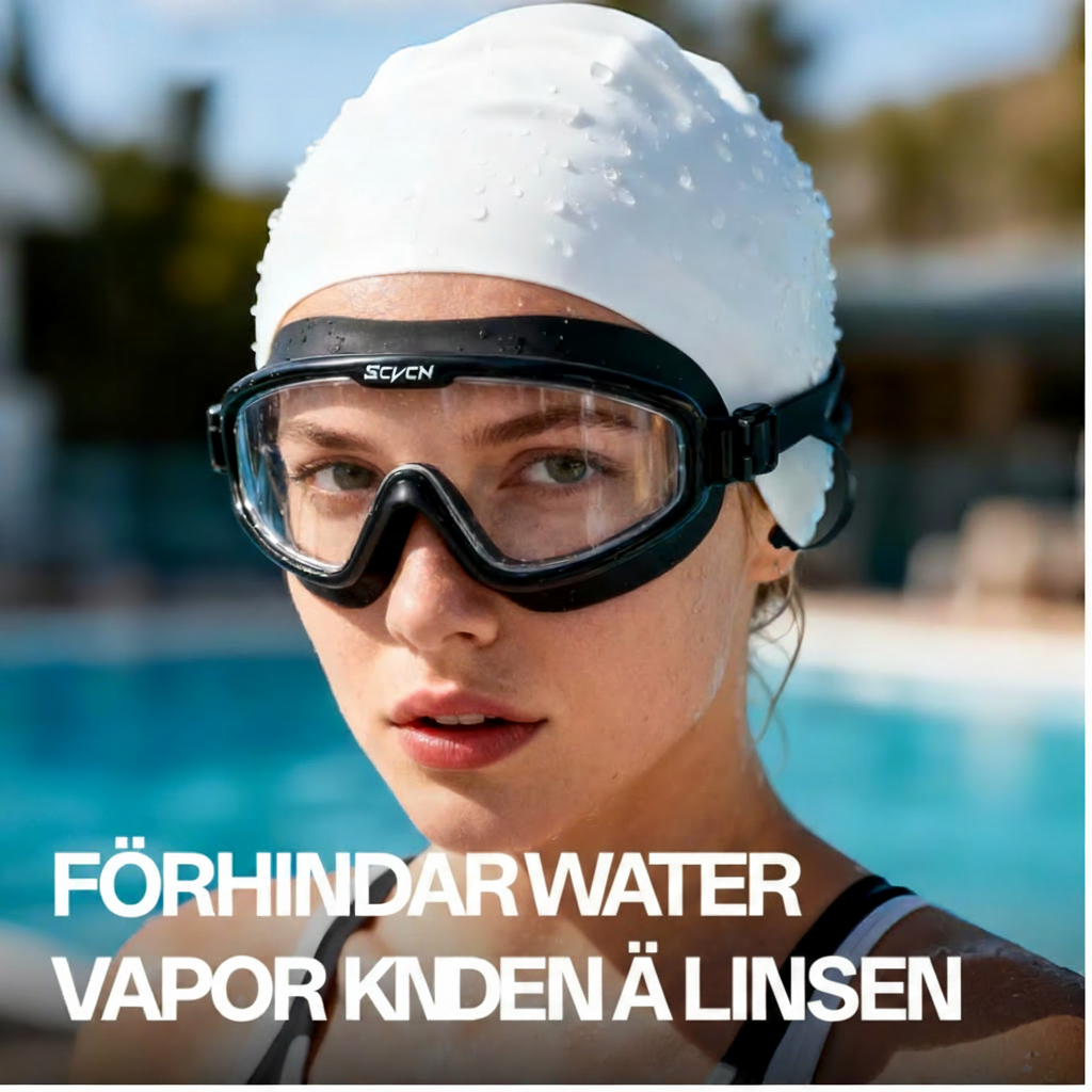 🏊 Professionella Anti-Fog Simglasögon – Vattentäta med UV-skydd och mjuk silikon för dam & herr 😎