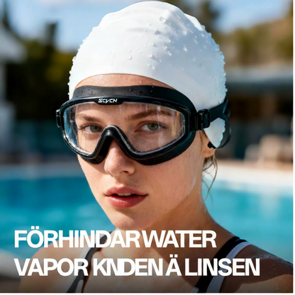 🏊 Professionella Anti-Fog Simglasögon – Vattentäta med UV-skydd och mjuk silikon för dam & herr 😎
