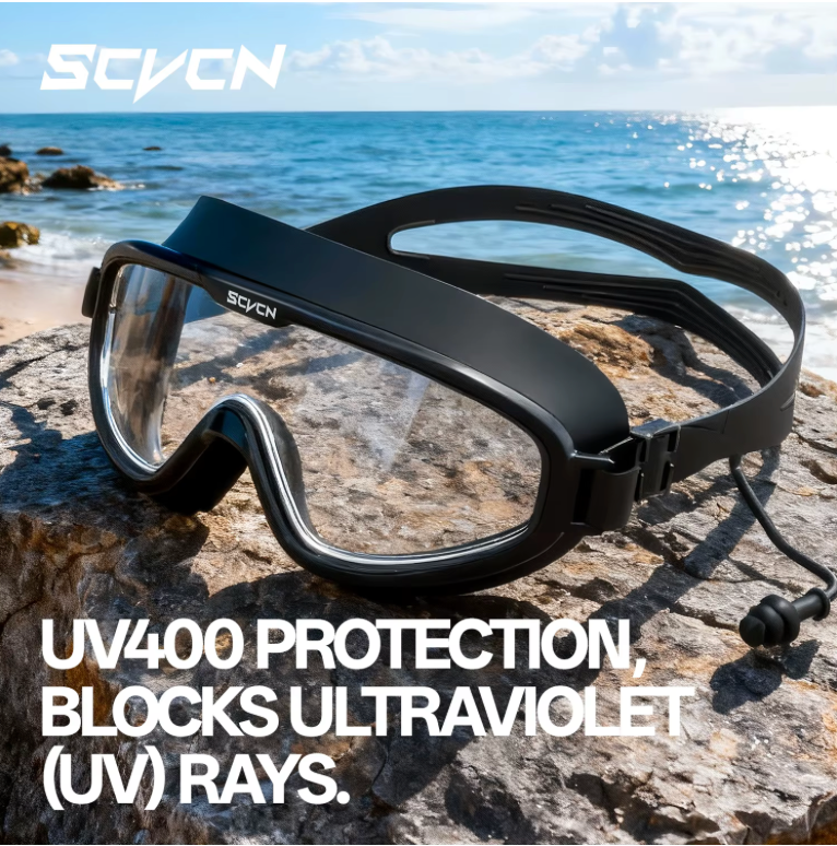 🏊 Professionella Anti-Fog Simglasögon – Vattentäta med UV-skydd och mjuk silikon för dam & herr 😎