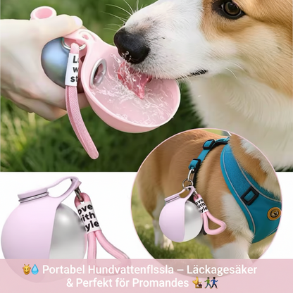 🐶💧 Portabel Hundvattenflaska – Läckagesäker & Perfekt för Promenader 🐾🚶‍♂️