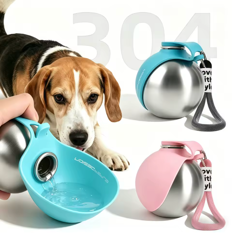 🐶💧 Portabel Hundvattenflaska – Läckagesäker & Perfekt för Promenader 🐾🚶‍♂️