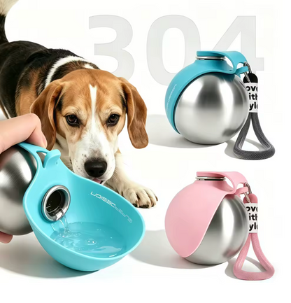 🐶💧 Portabel Hundvattenflaska – Läckagesäker & Perfekt för Promenader 🐾🚶‍♂️