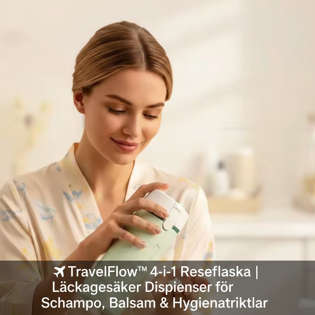 ✈️✨ TravelFlow™ 4-i-1 Reseflaska – Läckagesäker & Perfekt För Resan ✨🌍
