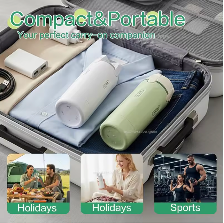 ✈️✨ TravelFlow™ 4-i-1 Reseflaska – Läckagesäker & Perfekt För Resan ✨🌍
