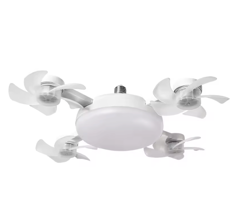 🏡✨ Förvandla Rummet! 2-i-1 E27 Takfläkt & LED-Lampa med Fjärrkontroll 🌟❄️