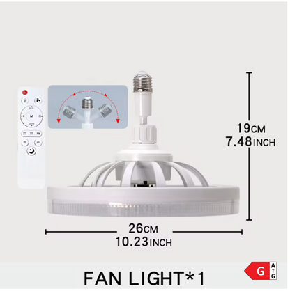 🏡❄️ Håll Hemmet Svalt & Ljust – 2-i-1 Takfläkt med LED & Fjärrkontroll ⚡🏠