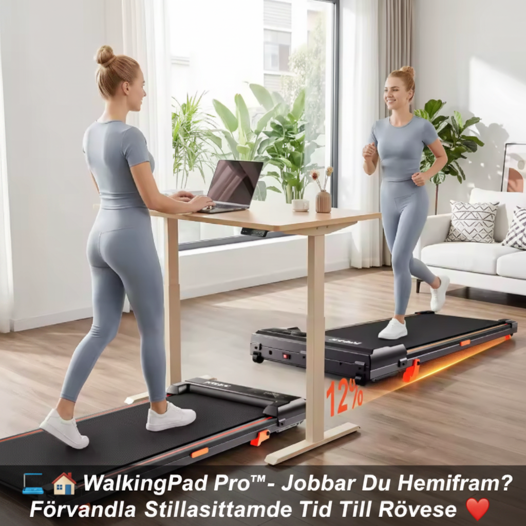 💻 🏠 WalkingPad Pro™- Jobbar Du Hemifrån? Förvandla Stillasittande Tid Till Rörelse ❤️🏃