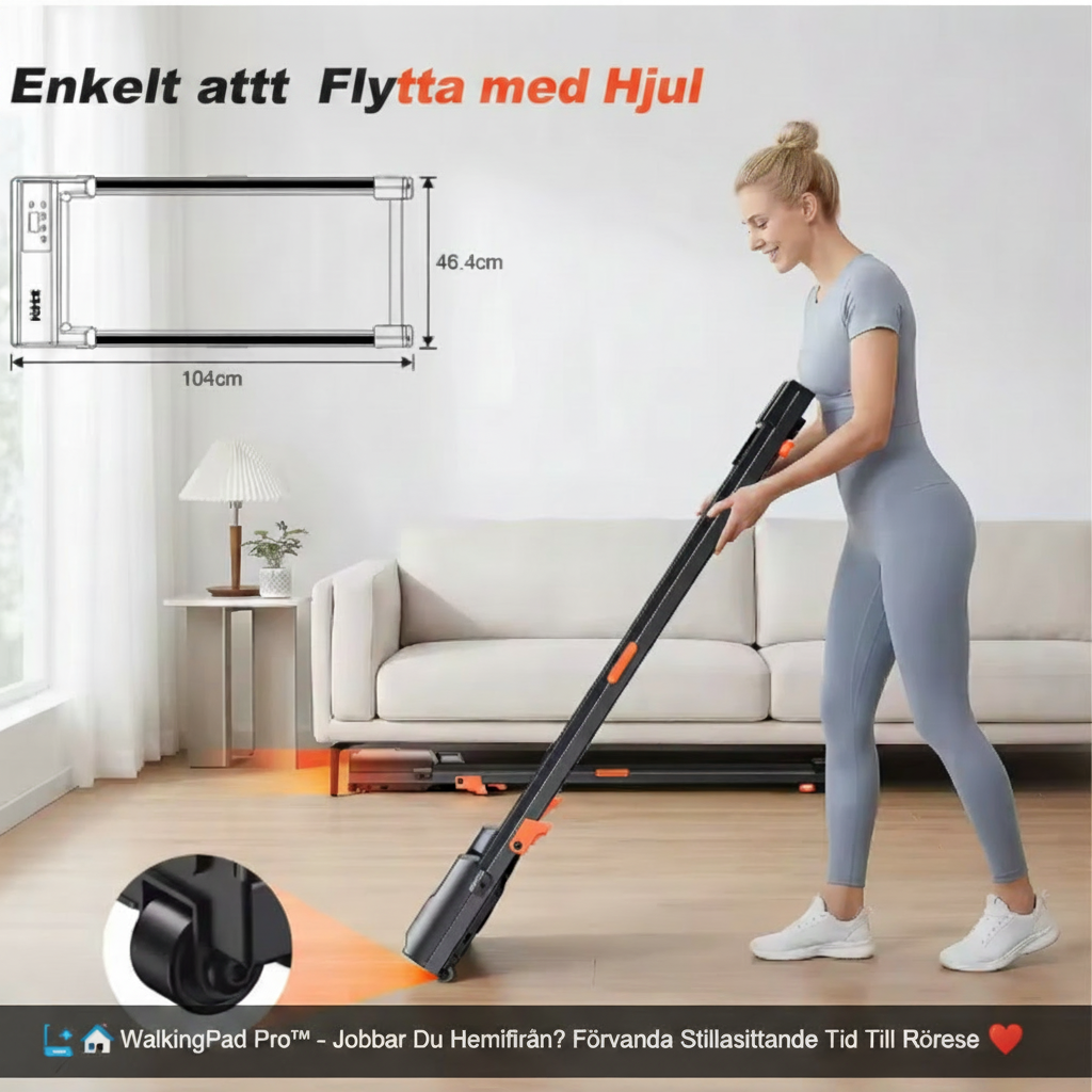 💻 🏠 WalkingPad Pro™- Jobbar Du Hemifrån? Förvandla Stillasittande Tid Till Rörelse ❤️🏃
