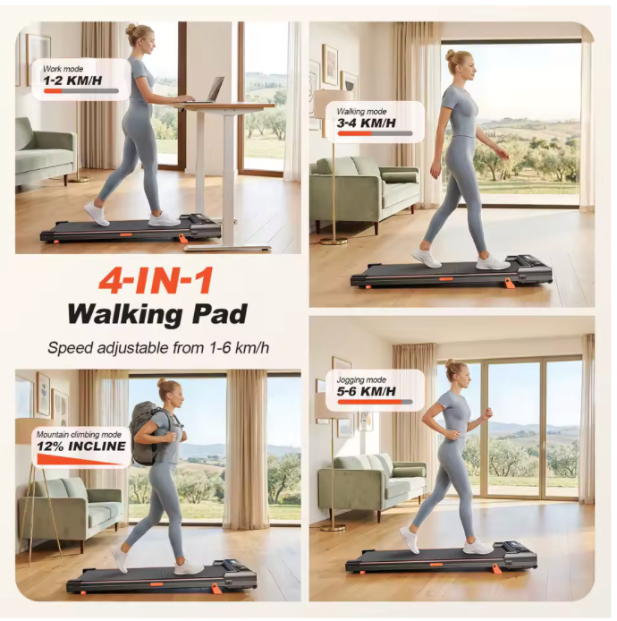 💻 🏠 WalkingPad Pro™- Jobbar Du Hemifrån? Förvandla Stillasittande Tid Till Rörelse ❤️🏃