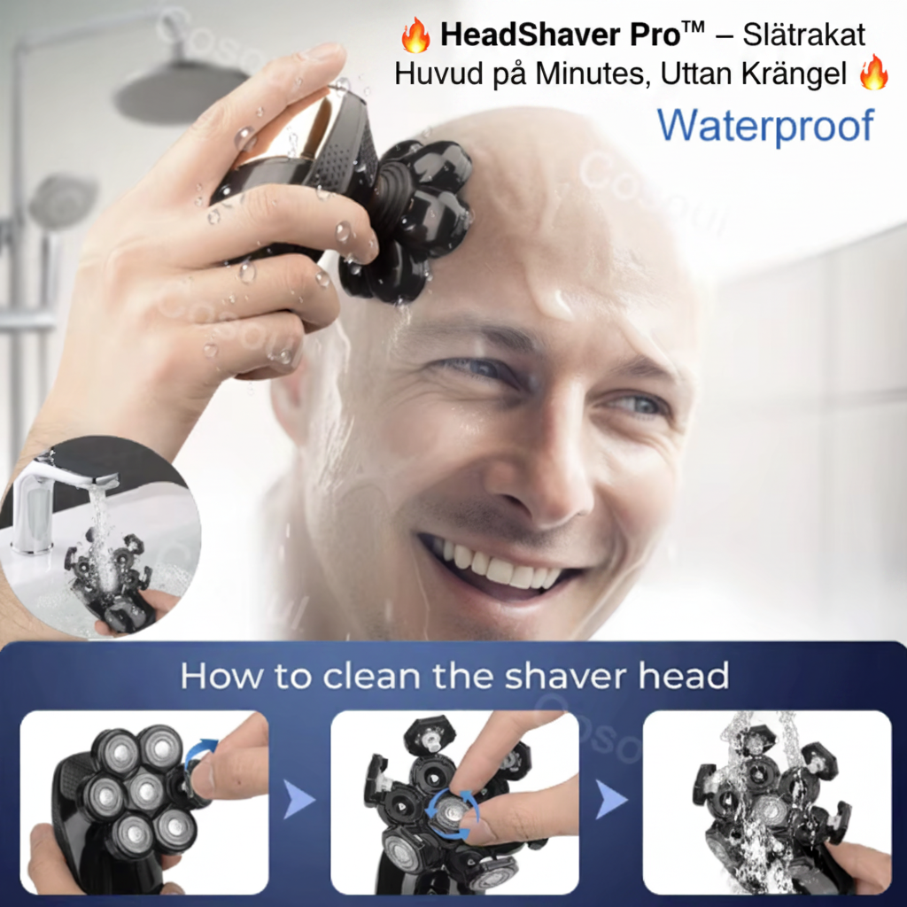 🔥🪒 HeadShaver Pro™ – Slätrakat Huvud på Minuter, Utan Krångel 🔥🪒