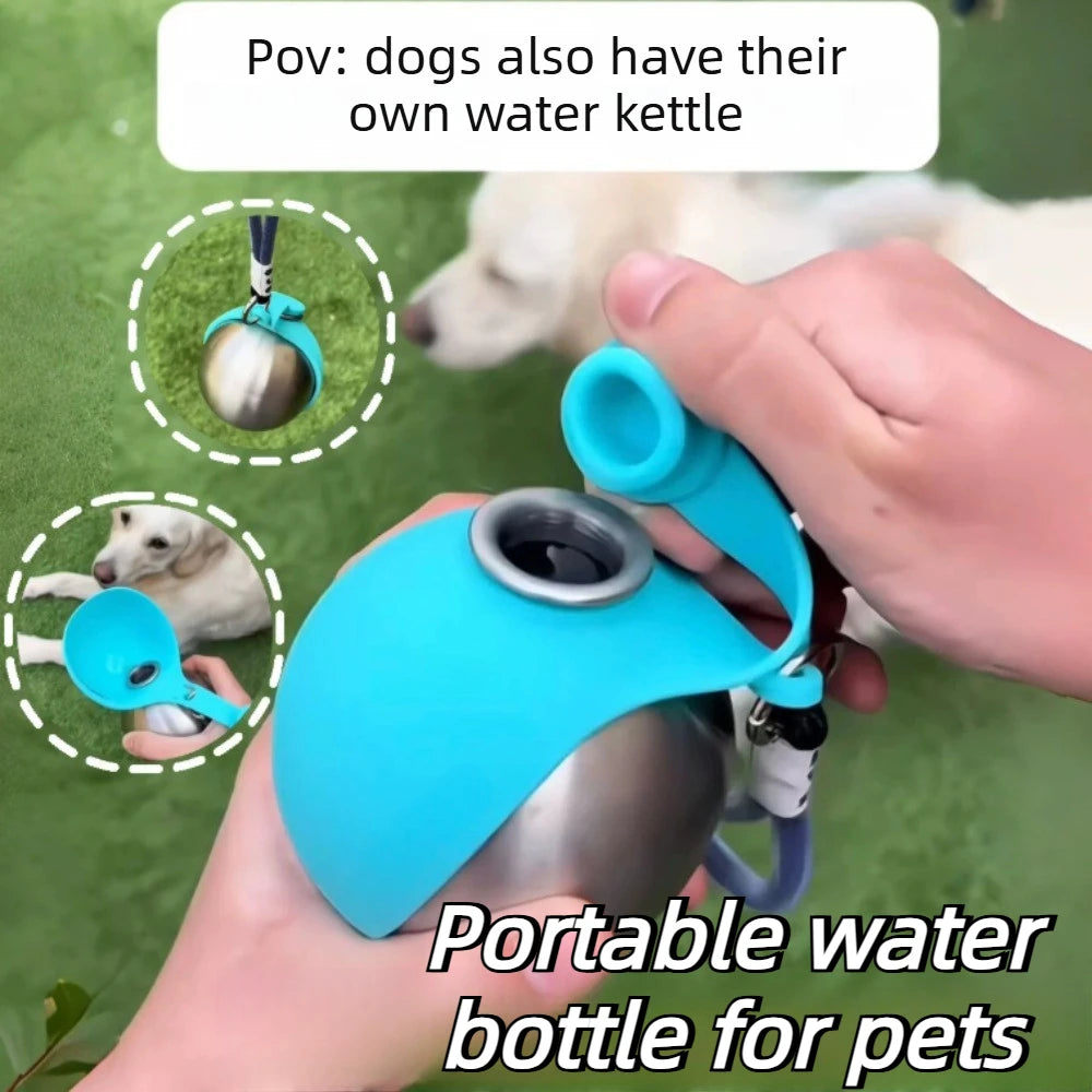 🐶💧 Portabel Hundvattenflaska – Läckagesäker & Perfekt för Promenader 🐾🚶‍♂️
